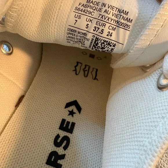 Converse Platform Chuck Taylor All Star Low Top Sneakers Size 7 - Picture 5 of 6